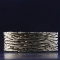 Pre-Owned 18ct Yellow Gold Textured Bracelet