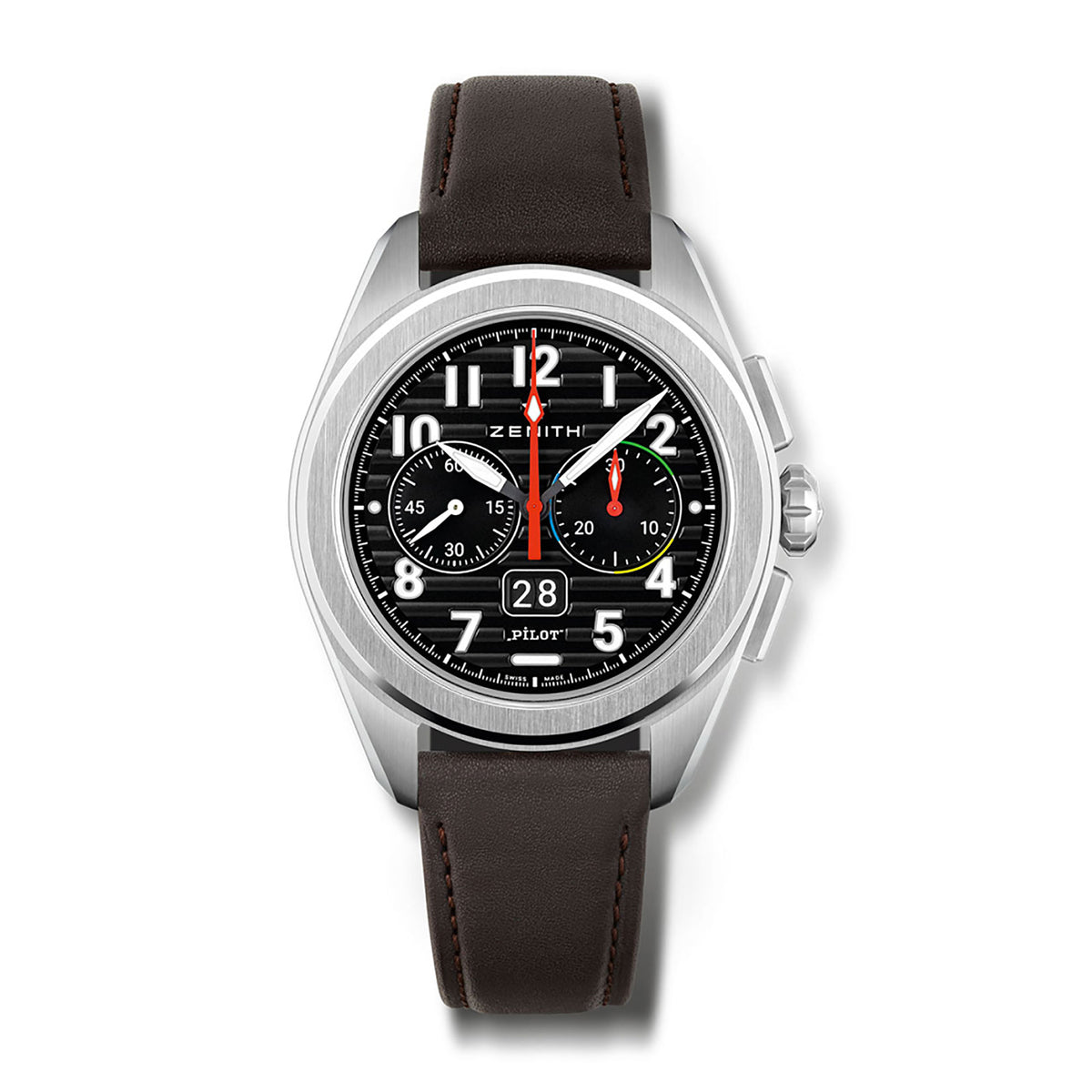 Zenith Pilot Big Date Flyback 36'000 VpH - Luxury Men's Watch 03.4000.3652/21.I001 - Michael Jones Jeweller