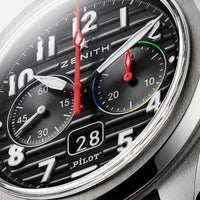 Zenith Pilot Big Date Flyback 36'000 VpH - Luxury Men's Watch 03.4000.3652/21.I001 - Michael Jones Jeweller