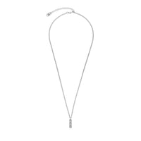 Coeur de Lion Spikes Trio Bar Silver Necklace