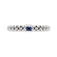 FOPE Flex'it Souls 18ct White Gold Sapphire Ring Medium - Michael Jones Jeweller