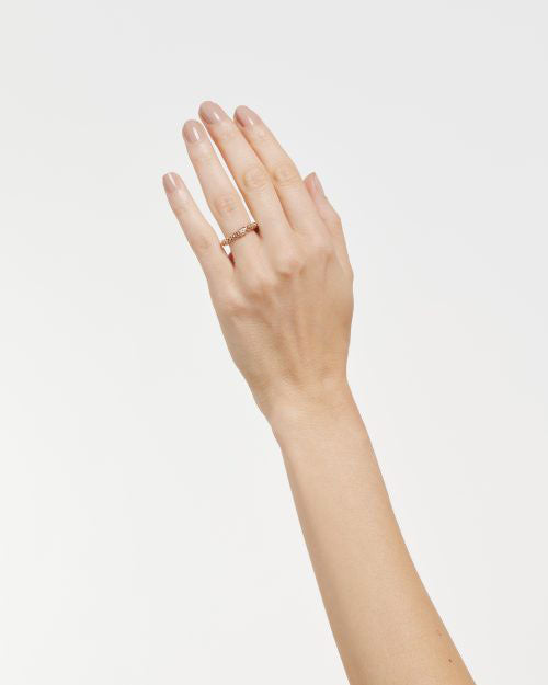 FOPE Flex'it Souls 18ct Rose Gold 0.09ct Diamond Set Ring Medium - Michael Jones Jeweller