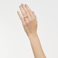 FOPE Flex'it Souls 18ct Rose Gold 0.09ct Diamond Set Ring Medium