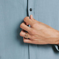 FOPE Flex'it Souls 18ct Rose Gold 0.09ct Diamond Set Ring Medium