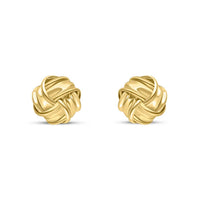 Ribbon Knot 9ct Yellow Gold Stud Earrings - Michael Jones Jeweller