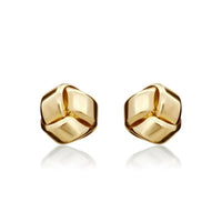 9ct Yellow Gold Knot Stud Earrings