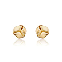 9ct Yellow Gold Knot Stud Earrings
