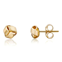 9ct Yellow Gold Knot Stud Earrings