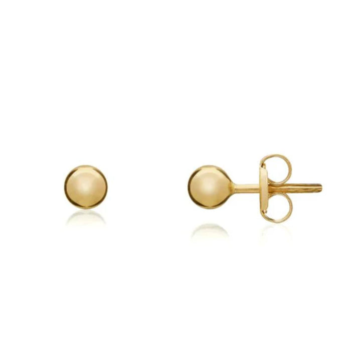3mm Ball 9ct Yellow Gold Stud Earrings