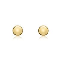 9ct Yellow Gold Polished 5mm Ball Stud Earrings