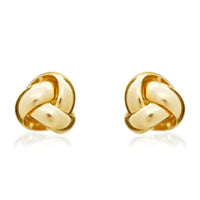 Knot Stud 9ct Yellow Gold Earrings
