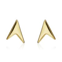Arrow Shape 9ct Yellow Gold Stud Earrings - Michael Jones Jeweller