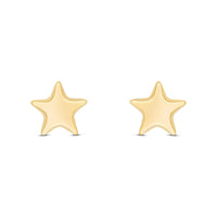 Star 9ct Yellow Gold Stud Earrings