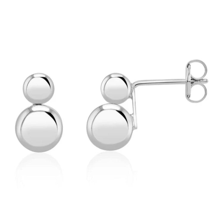 Double Ball Stud Earrings