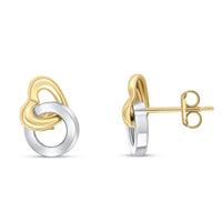 Entwined 9ct Gold Stud Earrings