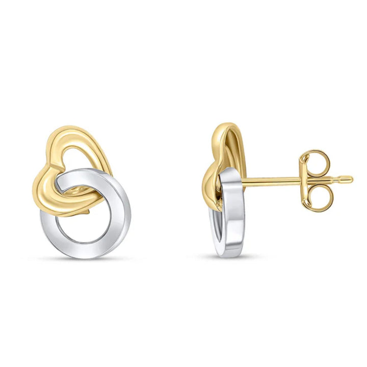 Entwined 9ct Gold Stud Earrings