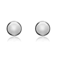 Polished 18ct White Gold 10mm Ball Stud Earrings