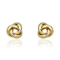 18ct Yellow Gold Knot Stud Earrings