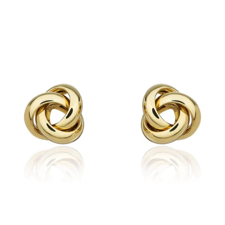 18ct Yellow Gold Knot Stud Earrings