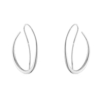 Georg Jensen OFFSPRING Sterling Silver Double Earhoops - Michael Jones Jeweller