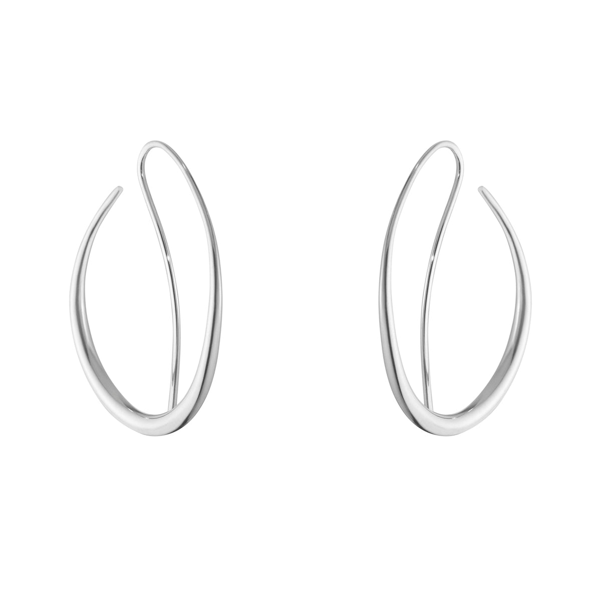Georg Jensen OFFSPRING Sterling Silver Double Earhoops - Michael Jones Jeweller