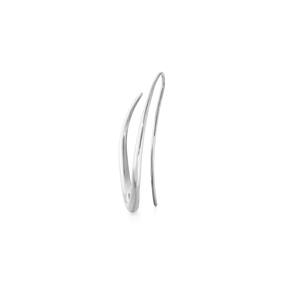 Georg Jensen OFFSPRING Sterling Silver Double Earhoops - Michael Jones Jeweller