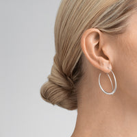 Georg Jensen OFFSPRING Sterling Silver Double Earhoops - Michael Jones Jeweller