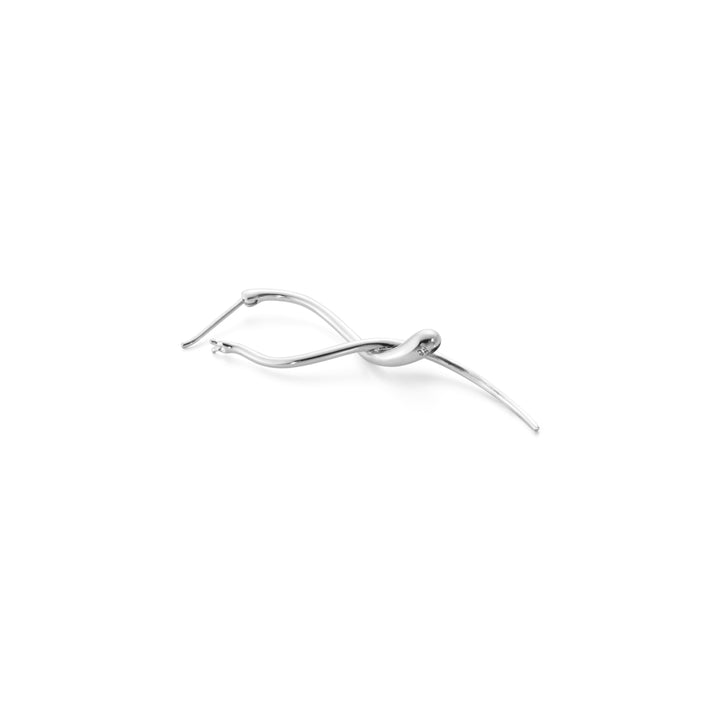 Georg Jensen MERCY Sterling Silver Long Twist Earrings