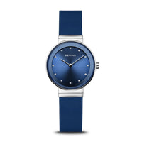 Bering Classic Polished Blue Quartz Watch 10129-707 - Michael Jones Jeweller