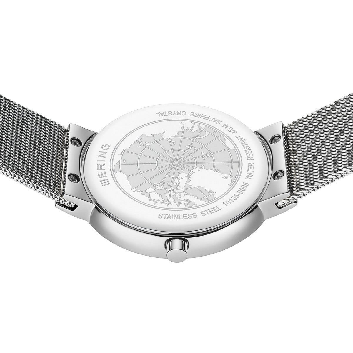 Bering Classic Crystal Stainless Steel Quartz Watch 10135-0005 - Michael Jones Jeweller