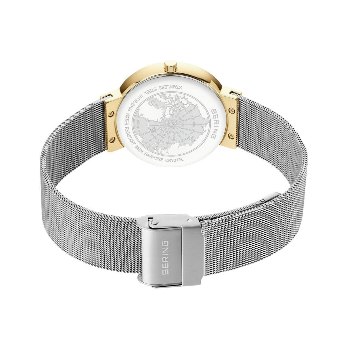 Bering Classic Gold Plated 35mm Quartz Watch 10135-0105
