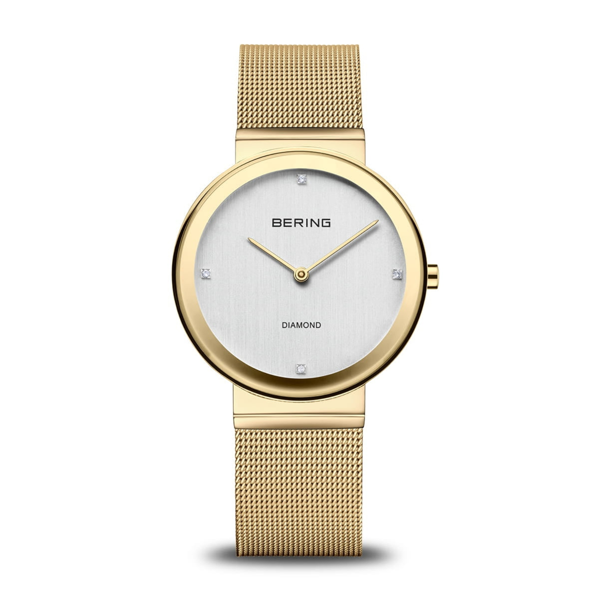 Bering Classic Diamond Gold Plated Quartz Watch 10135-334 - Michael Jones Jeweller