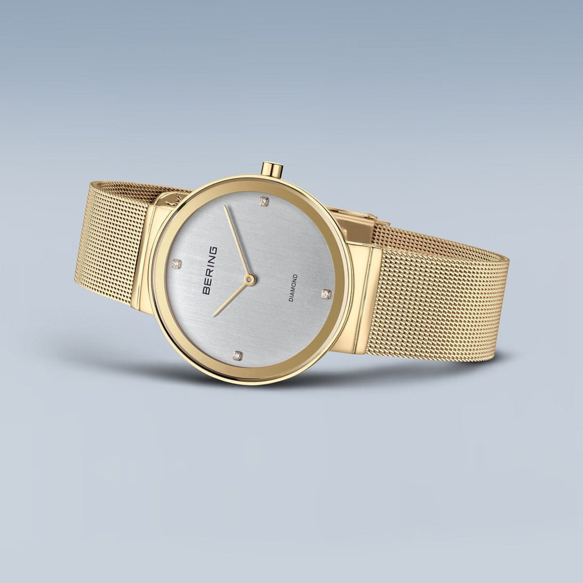 Bering Classic Diamond Gold Plated Quartz Watch 10135-334 - Michael Jones Jeweller