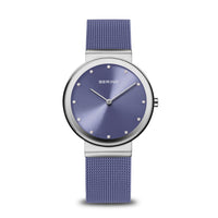 Bering Classic Lavendar Stainless Steel Quartz Watch 10135-908