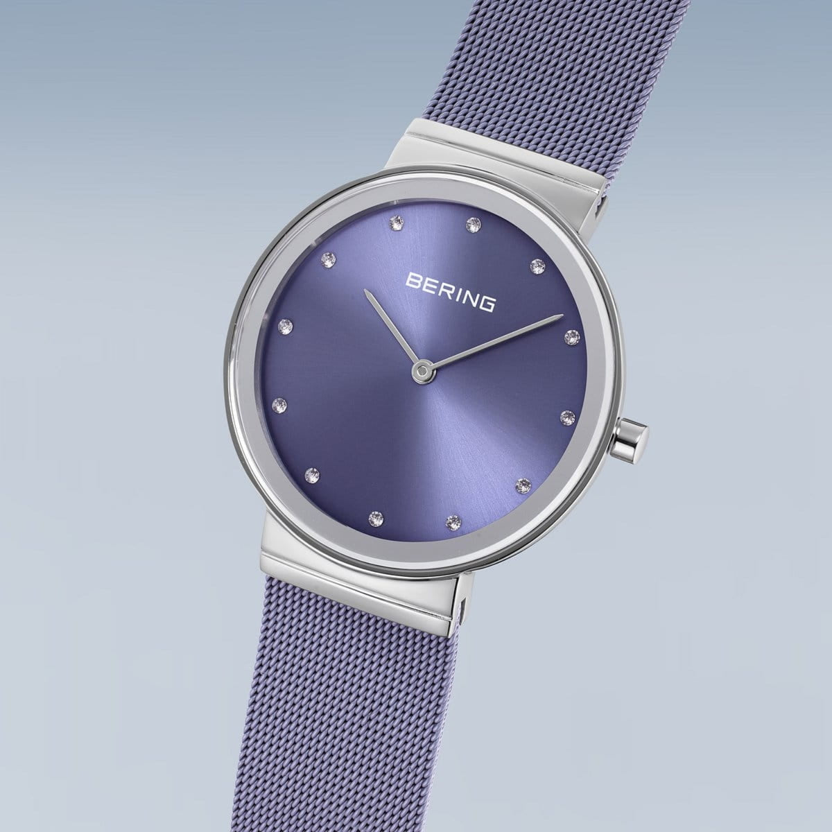 Bering Classic Lavendar Stainless Steel Quartz Watch 10135-908 - Michael Jones Jeweller