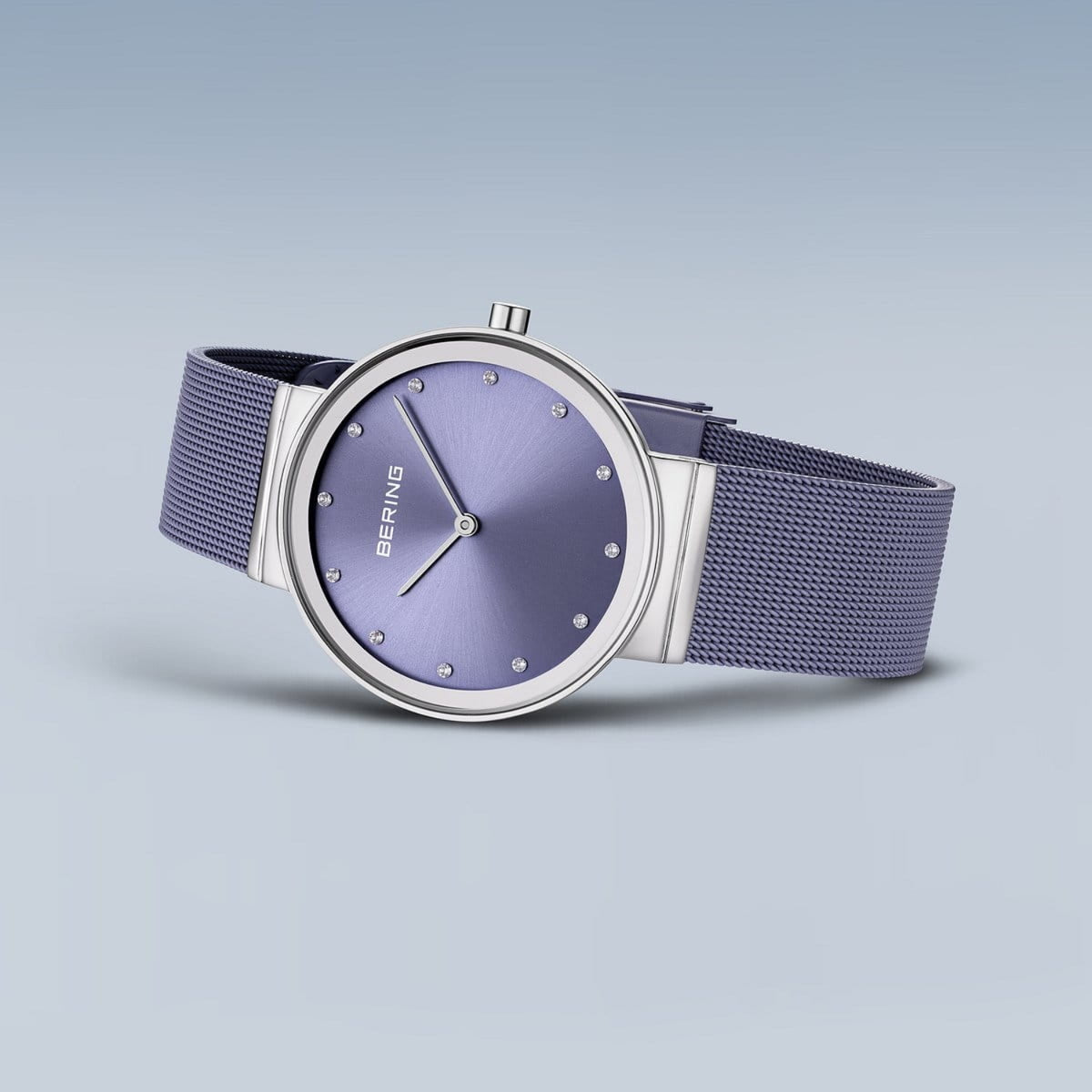 Bering Classic Lavendar Stainless Steel Quartz Watch 10135-908 - Michael Jones Jeweller