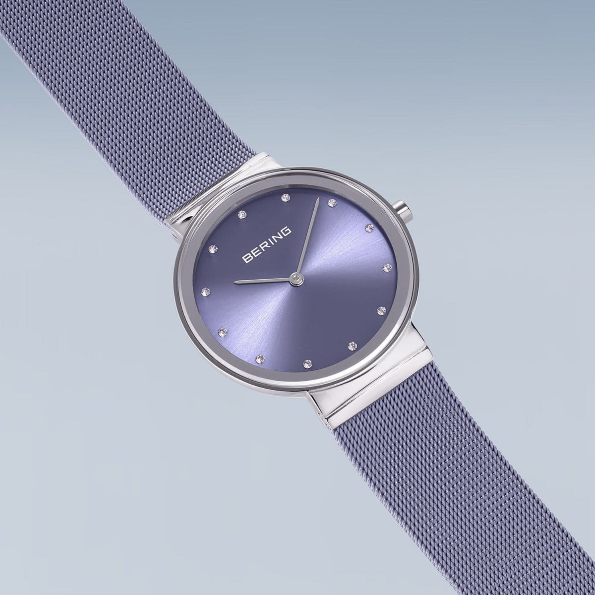 Bering Classic Lavendar Stainless Steel Quartz Watch 10135-908 - Michael Jones Jeweller