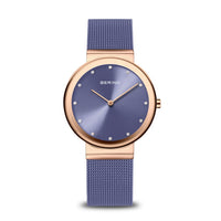 Bering Classic Lavendar Rose Gold PVD Quartz Watch 10135-968