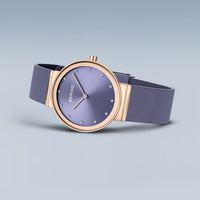 Bering Classic Lavendar Rose Gold PVD Quartz Watch 10135-968