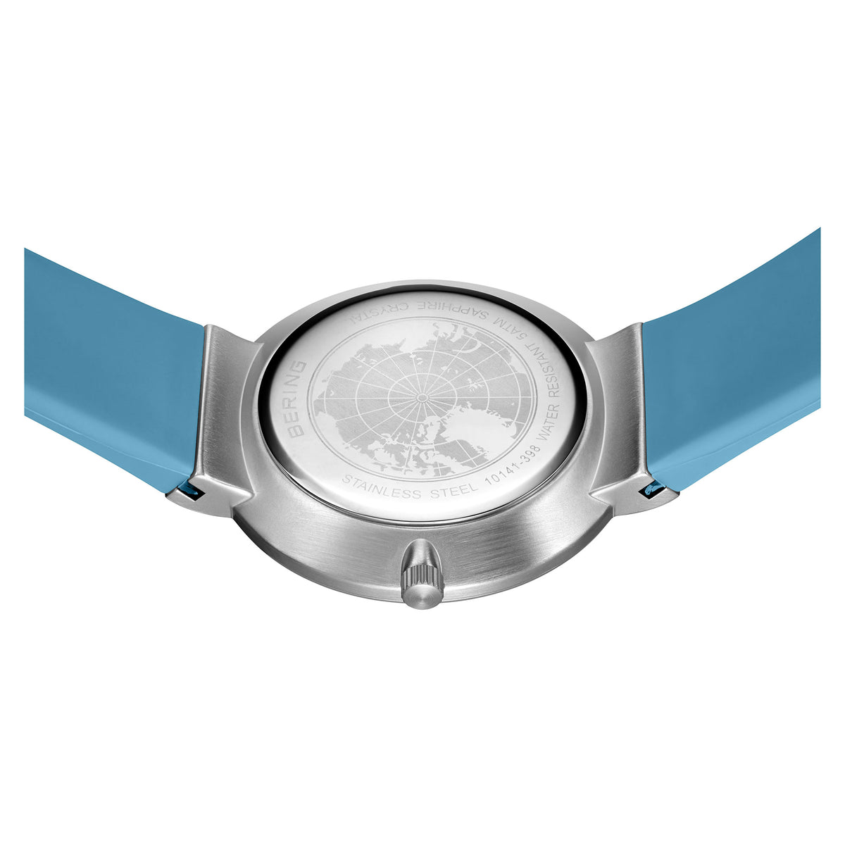 Bering Classic Polished Blue Quartz Watch 10141-398 - Michael Jones Jeweller