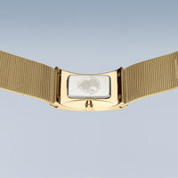 Bering Classic Rectangular Gold Plated Watch 10222-331-S - Michael Jones Jeweller
