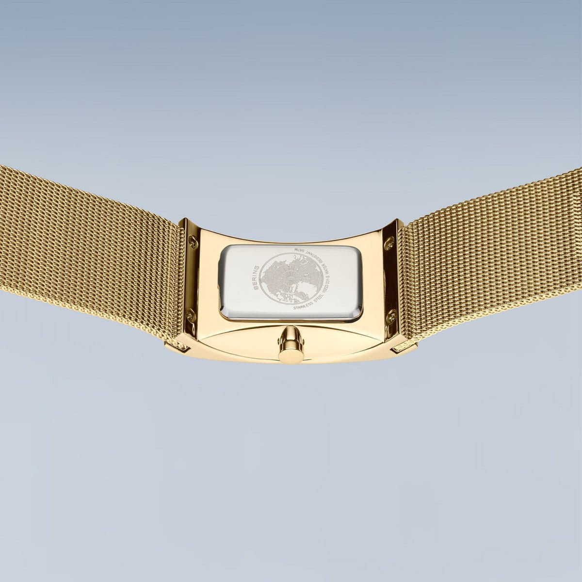 Bering Classic Rectangular Gold Plated Watch 10222-331-S - Michael Jones Jeweller