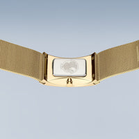 Bering Classic Rectangular Gold Plated Watch 10222-331-S