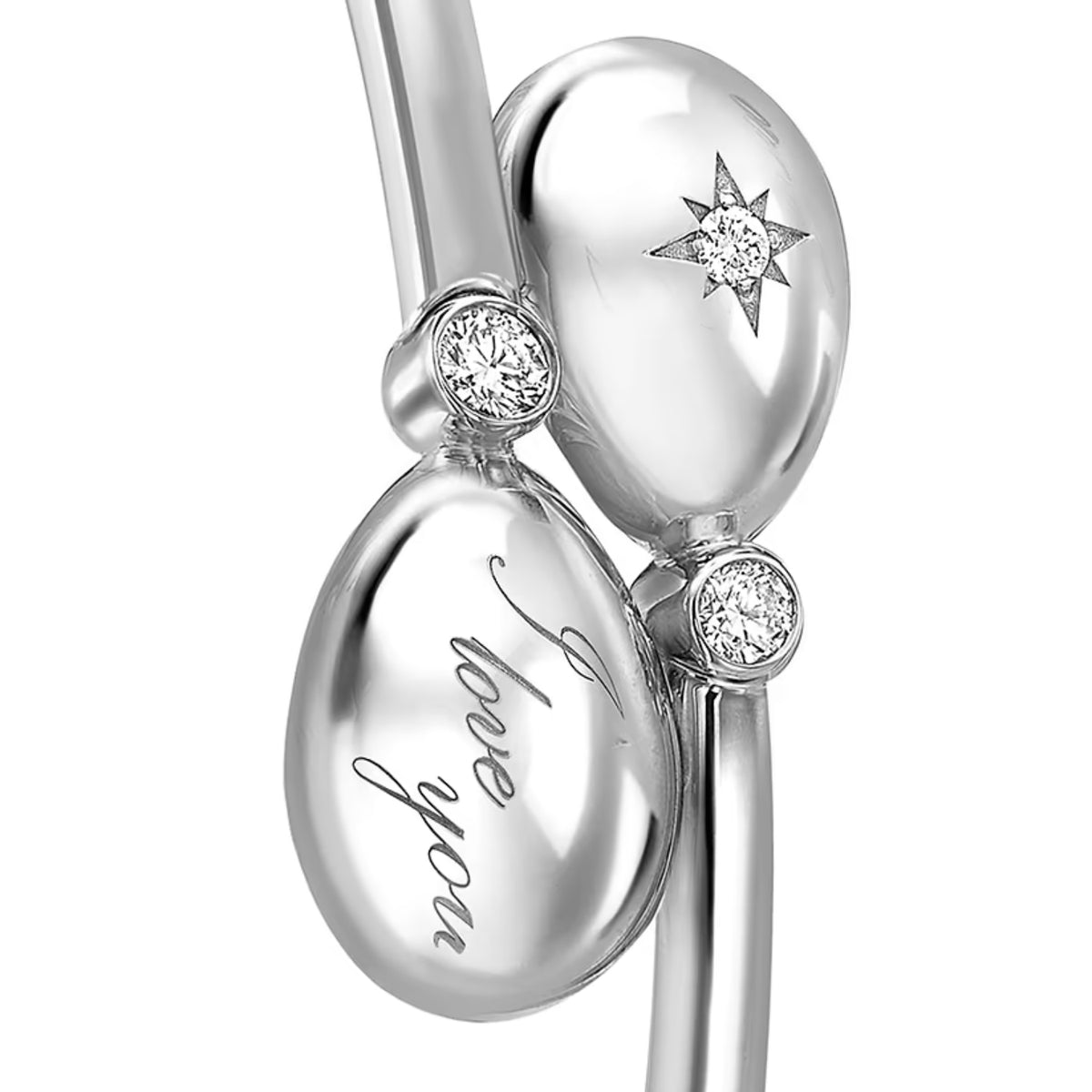 Fabergé Heritage Forever I Love You Crossover Bracelet 18ct White Gold - Michael Jones Jeweller