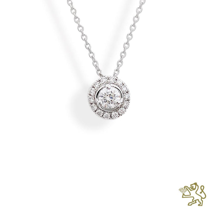 Skye 18W 0.50ct F SI1 Diamond White Gold Pendant - Michael Jones Jeweller