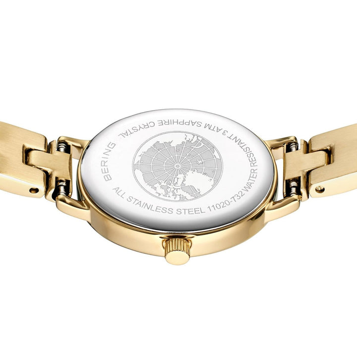 Bering Classic Oval Gold Plated Quartz Watch 11020-732