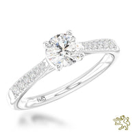 Skye Classic Round Solitaire 0.60ct F SI1 Diamond Platinum Ring