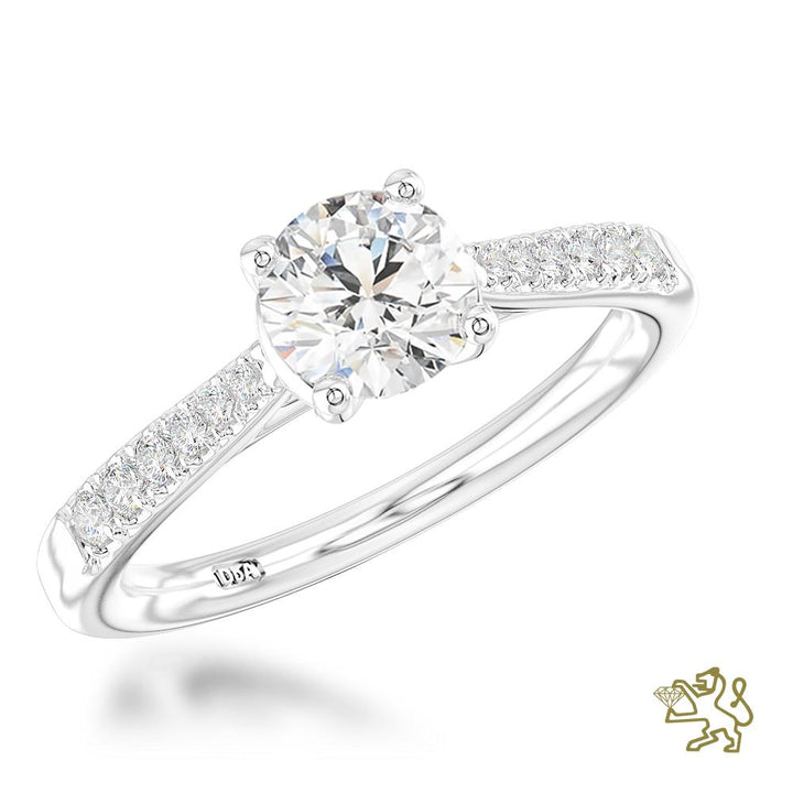 Skye Classic Round Solitaire 0.80ct G VS2 Diamond Platinum Ring - Michael Jones Jeweller