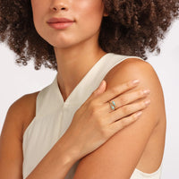 Fabergé Heritage Yellow Gold Turquoise Guilloché Enamel Forever Crossover Ring