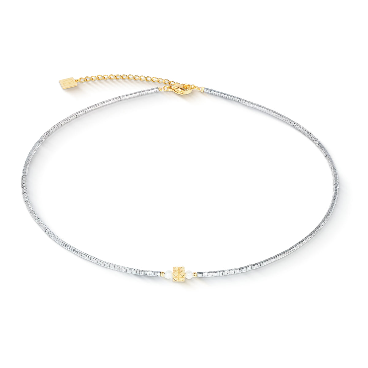 Coeur de Lion Edge & Grace Silver-Gold Necklace - Michael Jones Jeweller